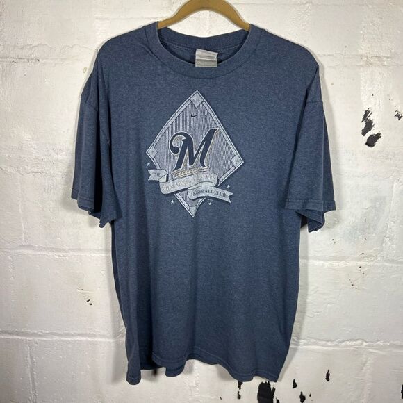 Vintage Milwaukee Brewers Nike Center Swoosh Shirt - Picture 1 of 7